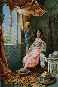 unknow artist, Arab or Arabic people and life. Orientalism oil paintings 132